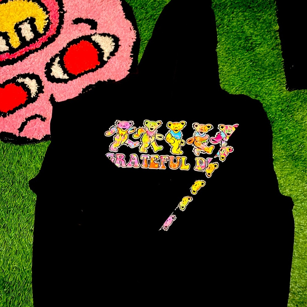 Large cotton Greatful Dead hoodie